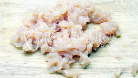 паста с соусом бешамель и курицей