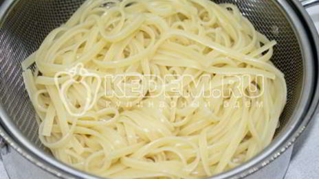 паста с соусом бешамель и курицей