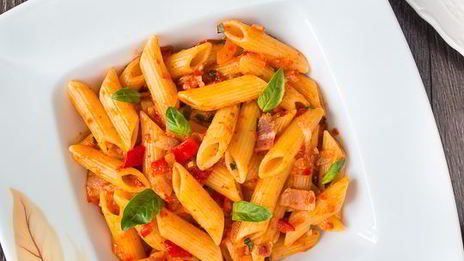паста с соусом из печеного сладкого перца