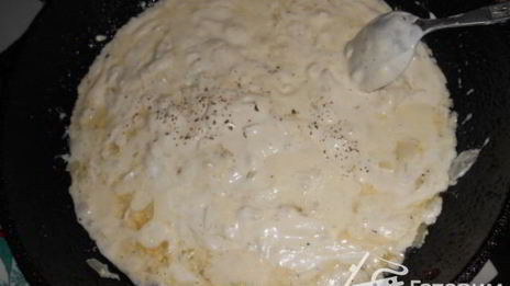 паста со сметанным соусом и брокколи