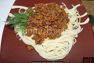 Спагетти флотское болоньезе