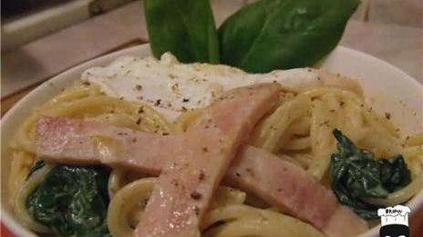 спагетти по-флорентийски с яйцом