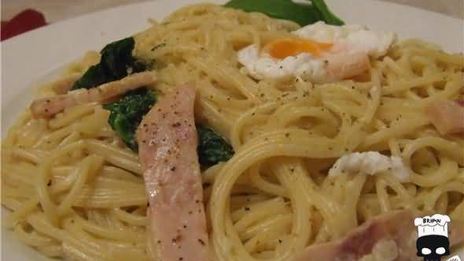спагетти по-флорентийски с яйцом