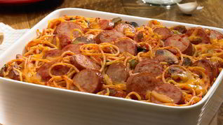 Спагетти с сосиской