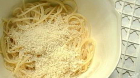 спагетти с сыром