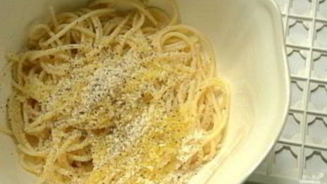 спагетти с сыром