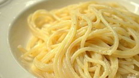 спагетти с сыром