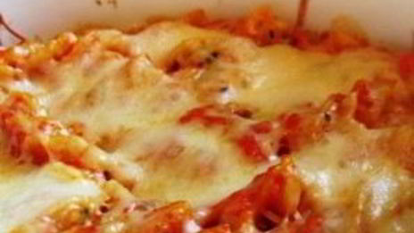 сырная паста, запеченная в духовке