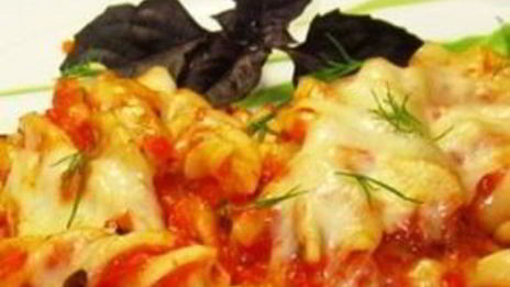 сырная паста, запеченная в духовке