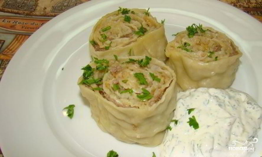 Рецепт ленивые манты в пароварке