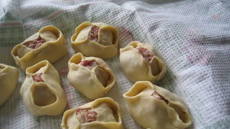 манты дружба с тройным мясом