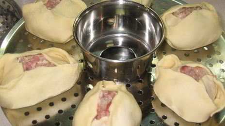 манты дружба с тройным мясом