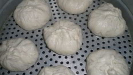 манты из дрожжевого теста