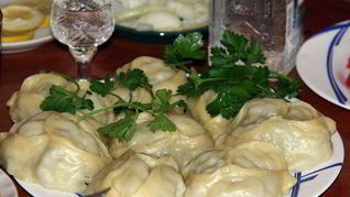 Манты из рубленого мяса