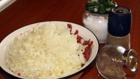 манты из рубленого мяса