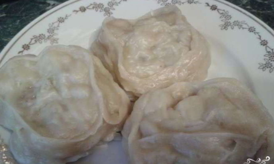 Рецепт манты из слоеного теста
