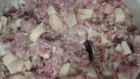 манты из слоеного теста