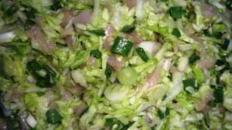 манты пак-чой