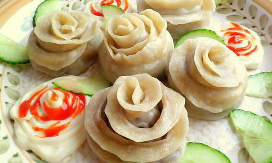 Рецепт манты-розочки