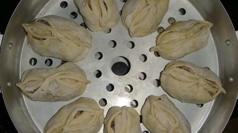 манты с говяжьим фаршем