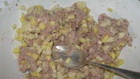 манты с грибами и картошкой