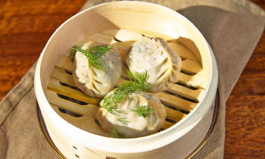 Рецепт манты с грибами