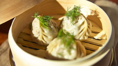 манты с грибами