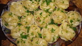 Манты с картошкой и мясом