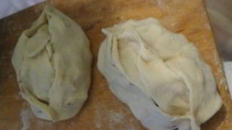 манты с картошкой и мясом