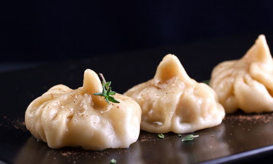 Рецепт манты с курицей и тыквой