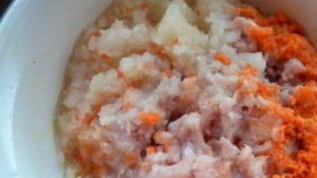 манты с морковью