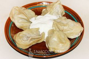 Манты с мясным фаршем