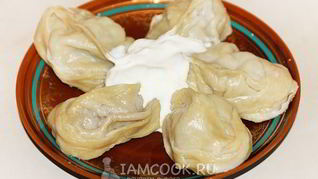Манты с мясным фаршем