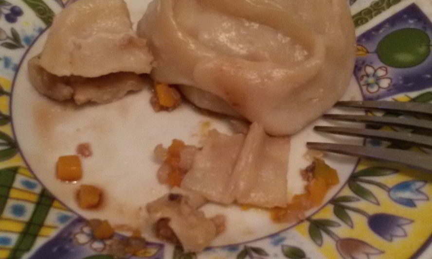 Рецепт манты с мясом и тыквой