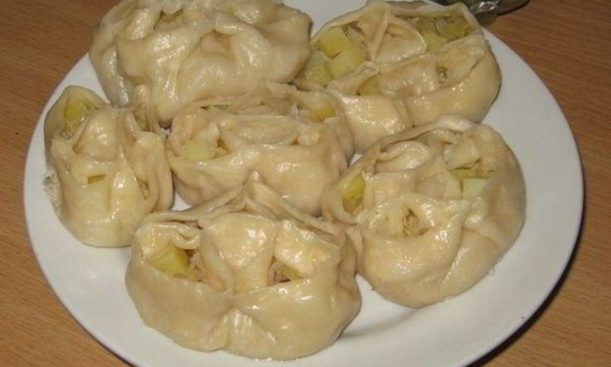 Рецепт манты с овощами