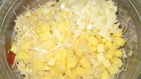 манты с овощами