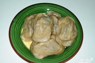 Манты с тыквой и фаршем