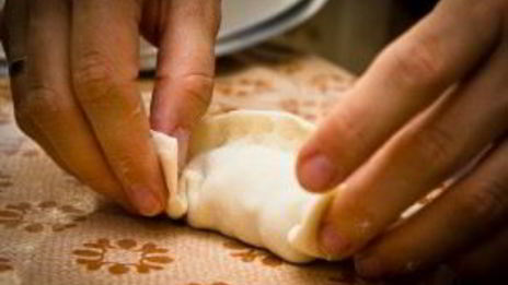 манты с тыквой и мясом по-узбекски