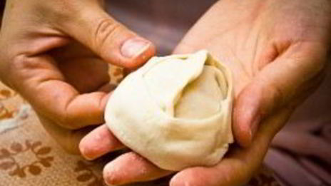 манты с тыквой и мясом по-узбекски