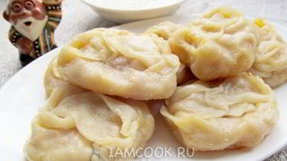 Манты с тыквой