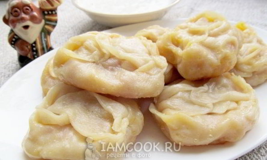 Рецепт манты с тыквой