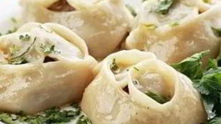 Манты в пароварке с картошкой и мясом