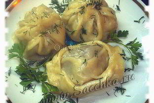 Манты в пароварке