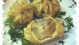 Манты в пароварке