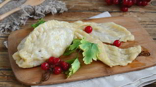 Манты в виде рыбок