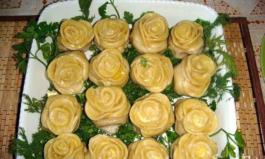 Рецепт настоящее украшение стола-манты