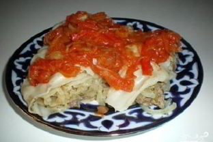 Узбекское блюдо Ханум