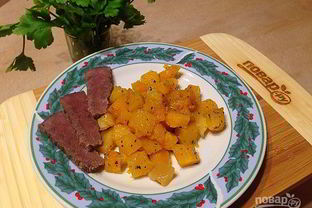 Мгновенный гарнир из тыквы