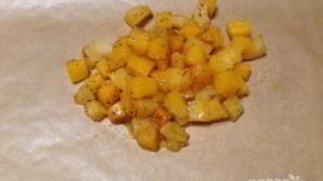 мгновенный гарнир из тыквы