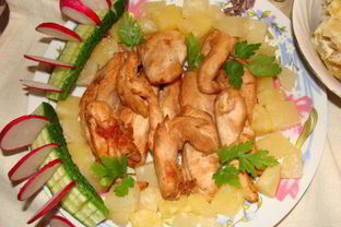 Филе курицы по-французски